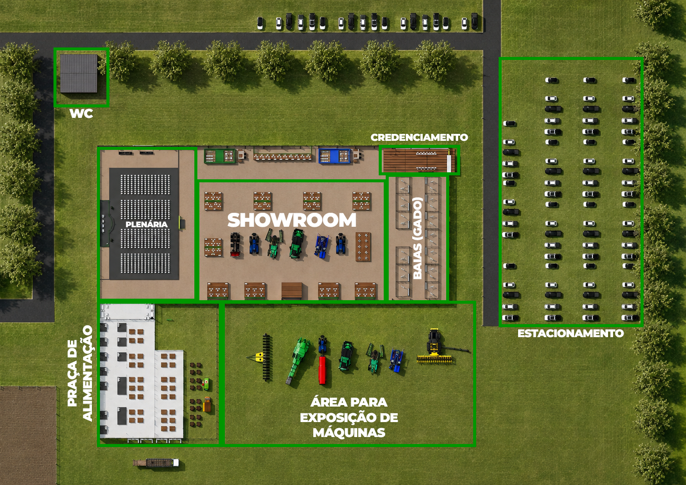 Planta 3D do Evento